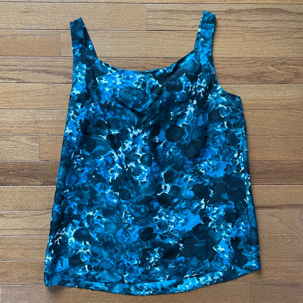 J. Crew 100% Silk Floral Sleeveless Blouse - Size 2